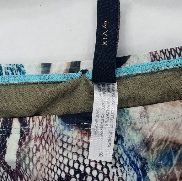 Paula Hermanny by Vixx bikini Snake Print Aqua Jewelled - Picture 6 of 9